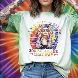 Funny women's tee shirt, Bleached tees